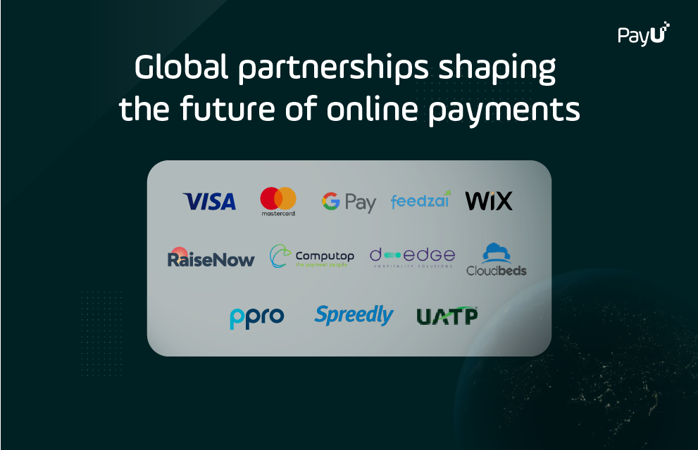 Graphic showing PayU partners in global payments and fintech