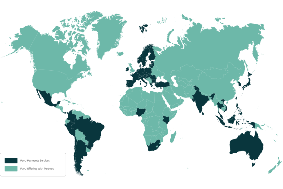 PayU world map