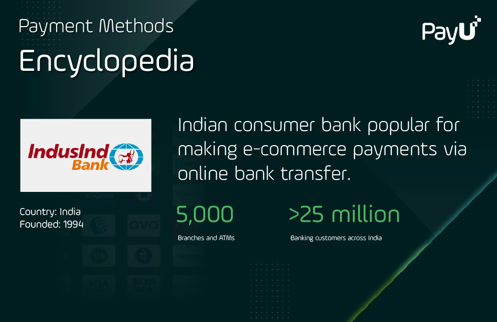 IndusInd infographic PayU payment methods encyclopedia