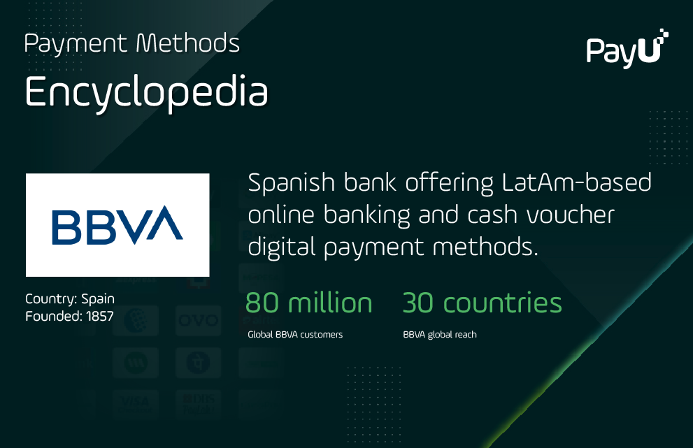 BBVA infographic PayU payment methods encyclopedia