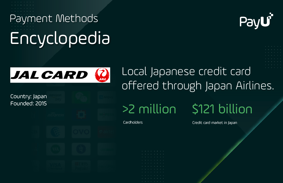 JAL card infographic PayU payment methods encyclopedia