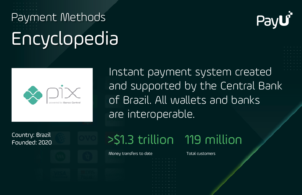 PIX infographic PayU payment methods encyclopedia